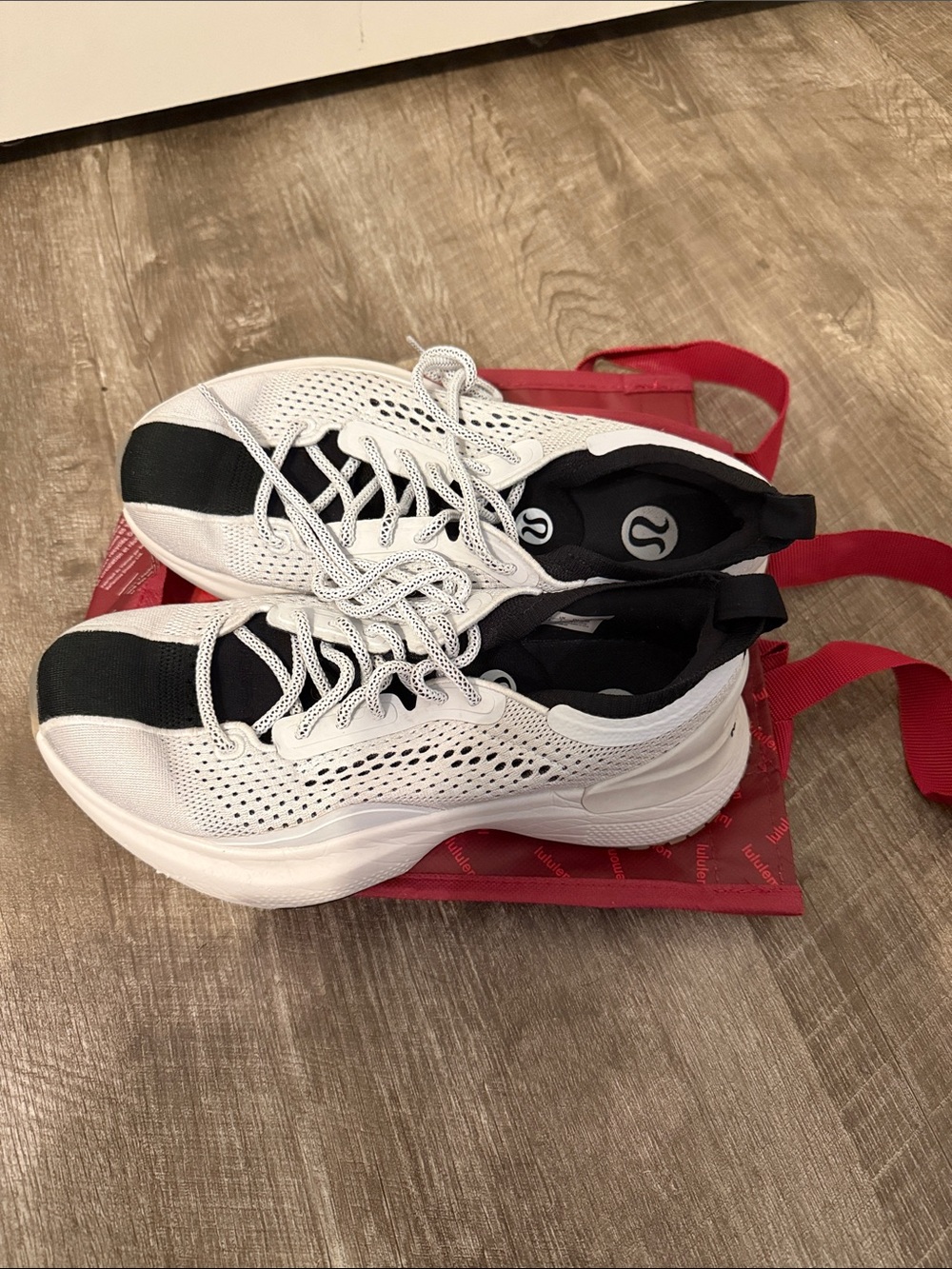 lululemon athletica White and Black Women's Athletic Sneakers